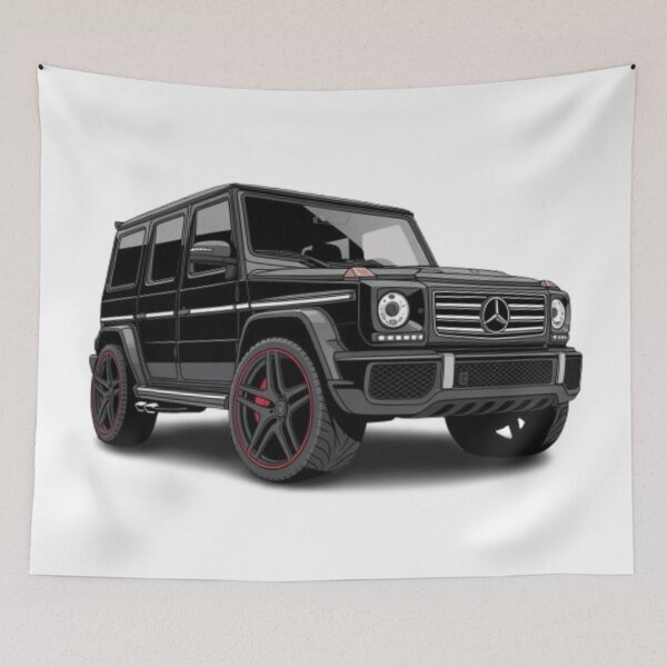 Item preview, G class g wagon black car designed and sold by Nagikseyanart.