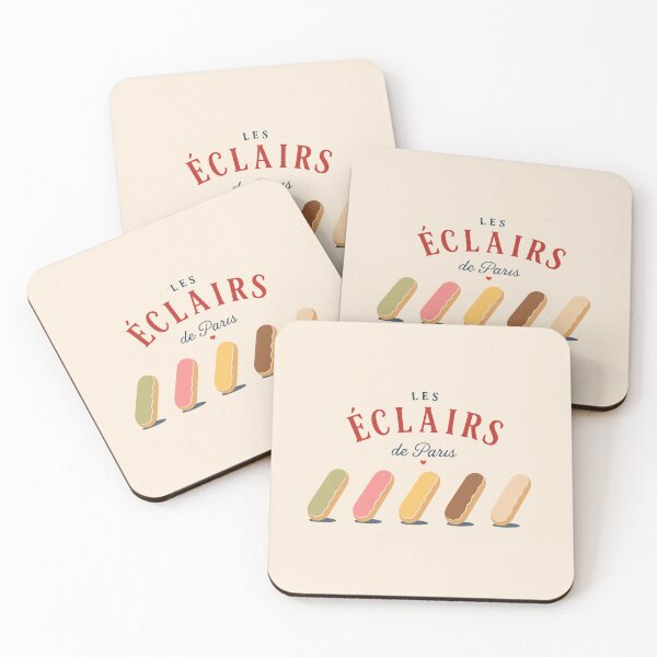 Item preview, Les Éclairs de Paris – Vintage French Pastry Illustration designed and sold by AbsoluteMotif.