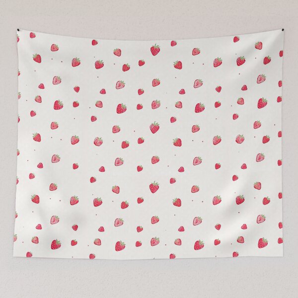 Item preview, Cute Strawberry Toss Pattern designed and sold by pola-pola.