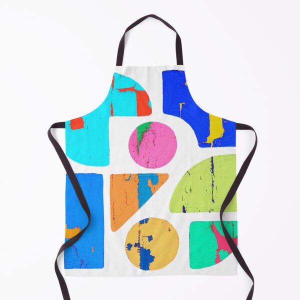 Item preview, Cracked Paint Geometry – Colorful Abstract Shapes Art designed and sold by RDproject.