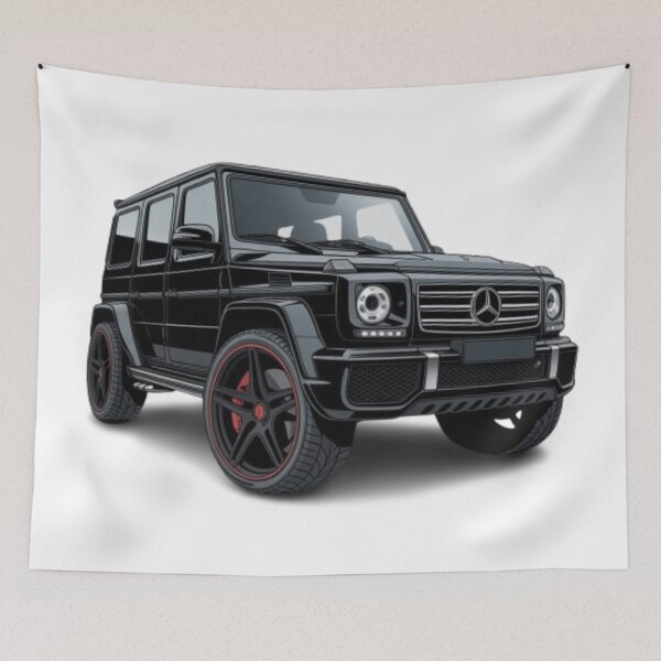 Item preview, G class g wagon black car designed and sold by Nagikseyanart.