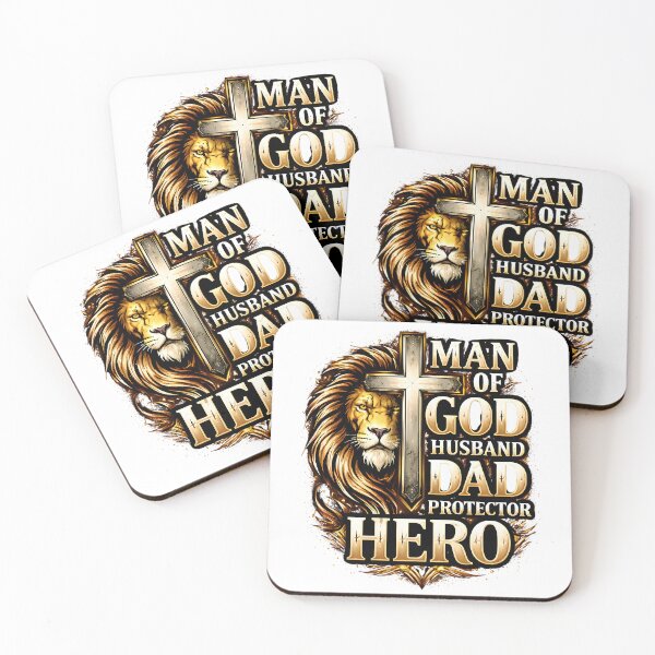 Item preview, Man of God Husband Dad Hero Christian Faith Father Design designed and sold by Image Shop Australia.