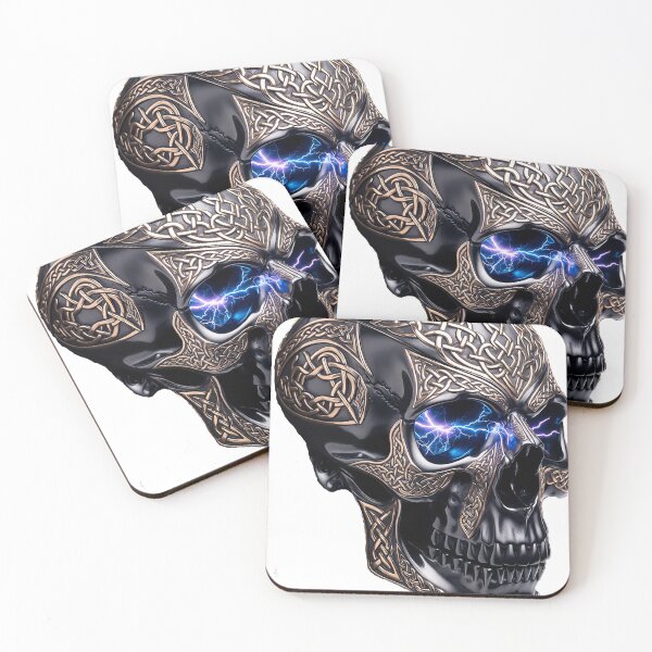 Item preview, Viking Thunder Skull designed and sold by Bluesax.
