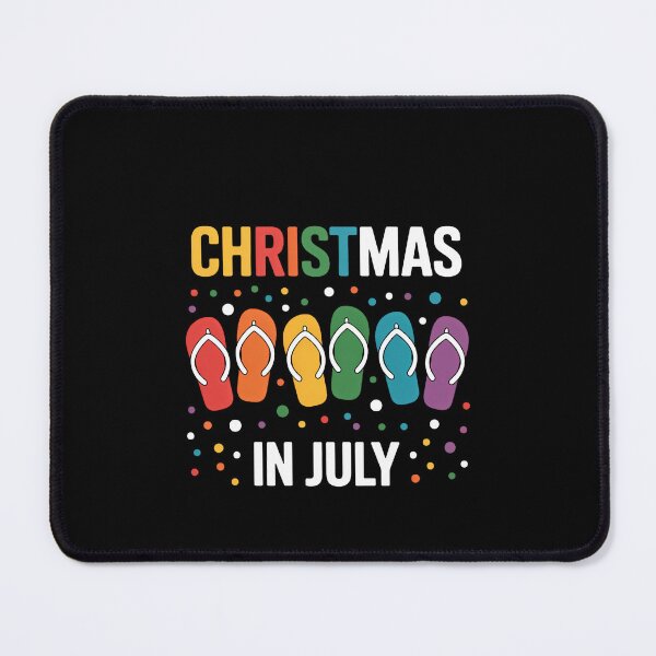 Item preview, Christmas in July Colorful Xmas Flip Flops designed and sold by SapfireStuArt.
