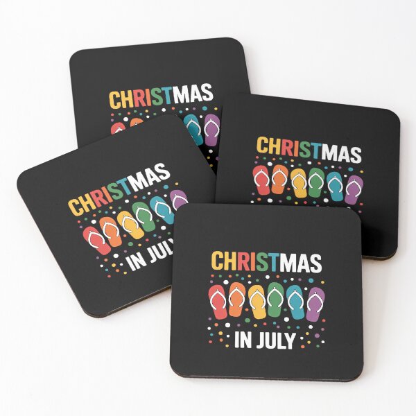 Item preview, Christmas in July Colorful Xmas Flip Flops designed and sold by SapfireStuArt.