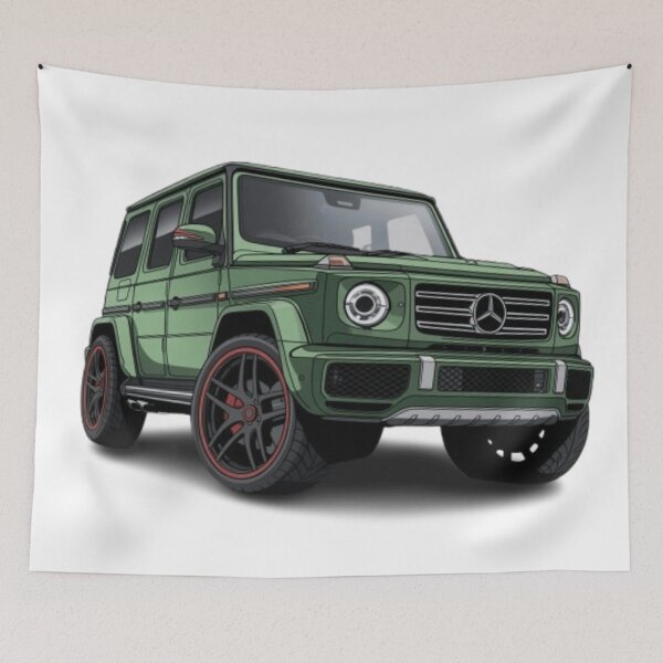Item preview, G class g wagon green car designed and sold by Nagikseyanart.