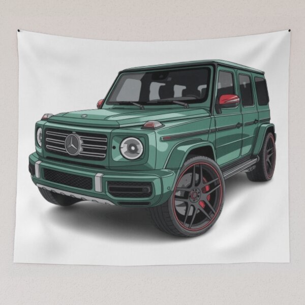 Item preview, G class g wagon green car designed and sold by Nagikseyanart.