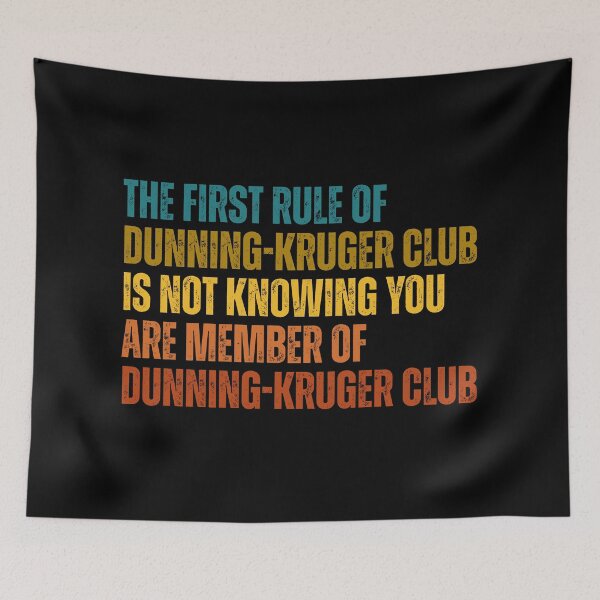Item preview, Dunning-Kruger Club designed and sold by Dondonmart.