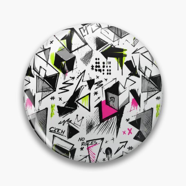 Item preview, Neon Graffiti Geometry Sketch Pattern designed and sold by Alpha-mike13.