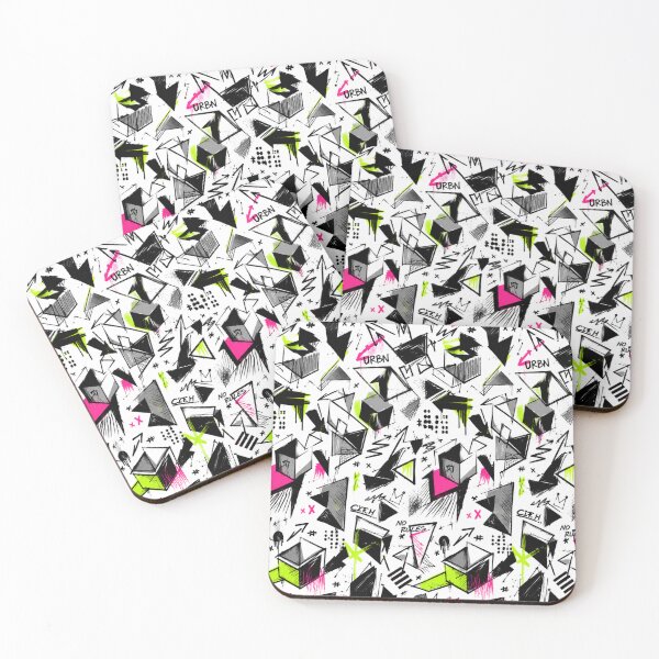 Item preview, Neon Graffiti Geometry Sketch Pattern designed and sold by Alpha-mike13.
