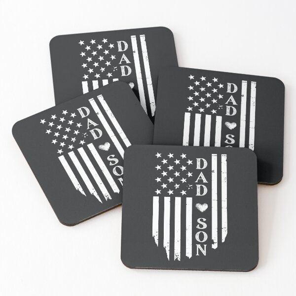 Item preview, American Flag Dad and Son  designed and sold by rafiaarts.