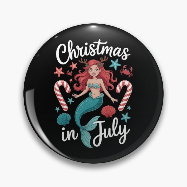 Item preview, Christmas In July Cute Mermaid Summer designed and sold by SapfireStuArt.