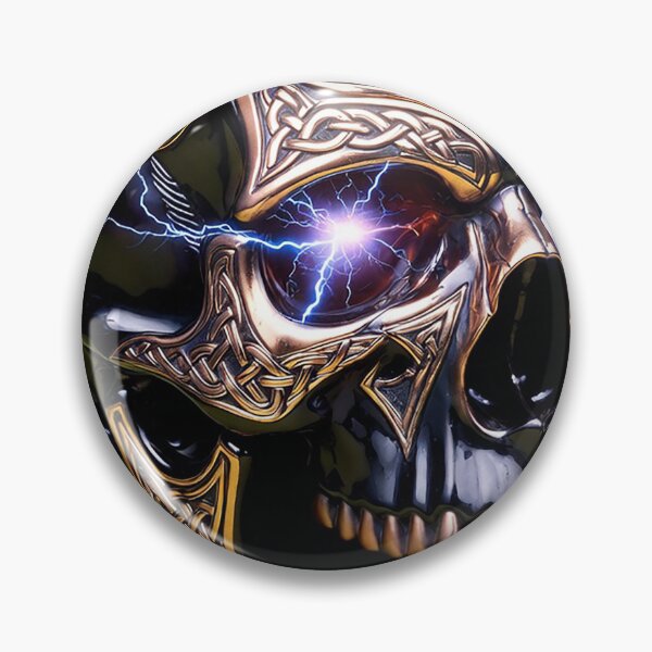 Item preview, Viking Thunder Skull designed and sold by Bluesax.