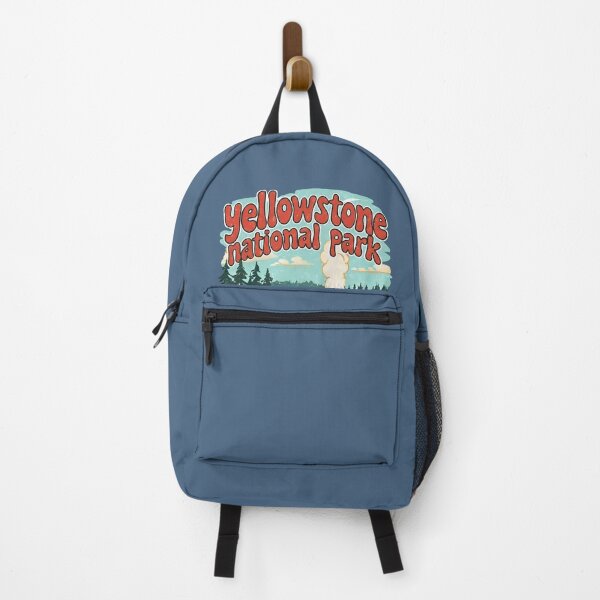 Item preview, Yellowstone National Park Colorful Landscape Retro Bison designed and sold by HowToCanadian.