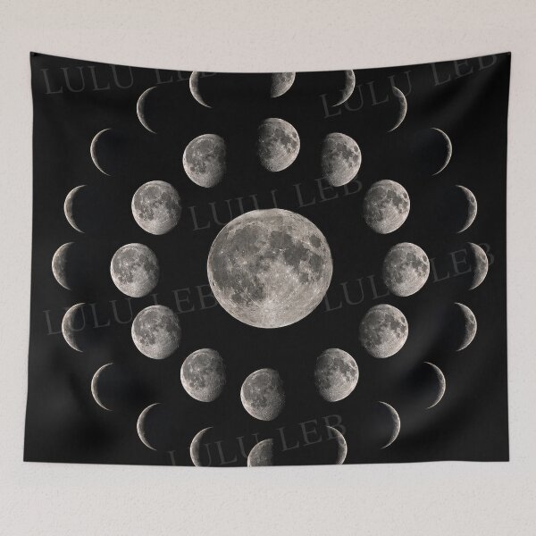Item preview, Lunar Phases Mandala designed and sold by LuluLeb.