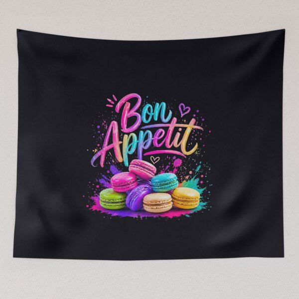 Item preview, Bon Appetit Macaron Colorful Dessert Graphic T-Shirt designed and sold by Aimetoi.