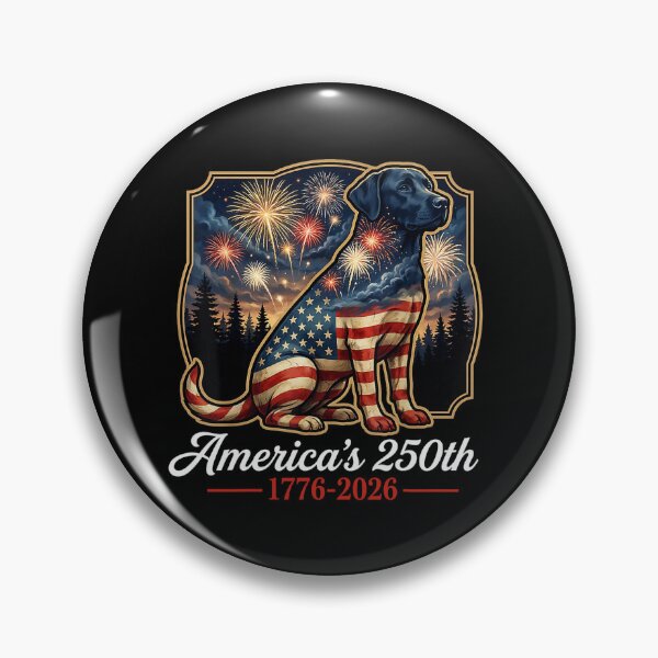 Item preview, labrador retriever america's 250th patriotic dog fireworks  designed and sold by mariazin.