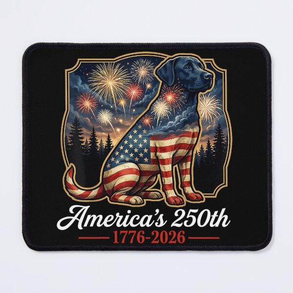 Item preview, labrador retriever america's 250th patriotic dog fireworks designed and sold by mariazin.