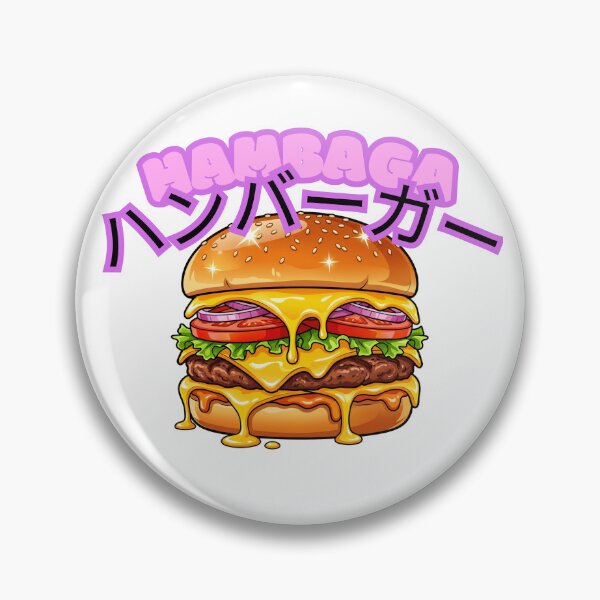 Item preview, Hambaga Japanese Hamburger Burger Anime Food designed and sold by Shirt-Otakus.