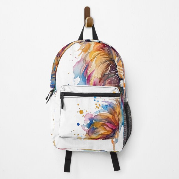 Item preview, Vibrant Watercolor Lion Portrait Colorful Wildlife Art designed and sold by canvahub.
