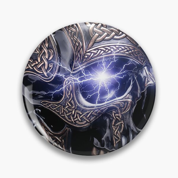 Item preview, Viking Thunder Skull designed and sold by Bluesax.