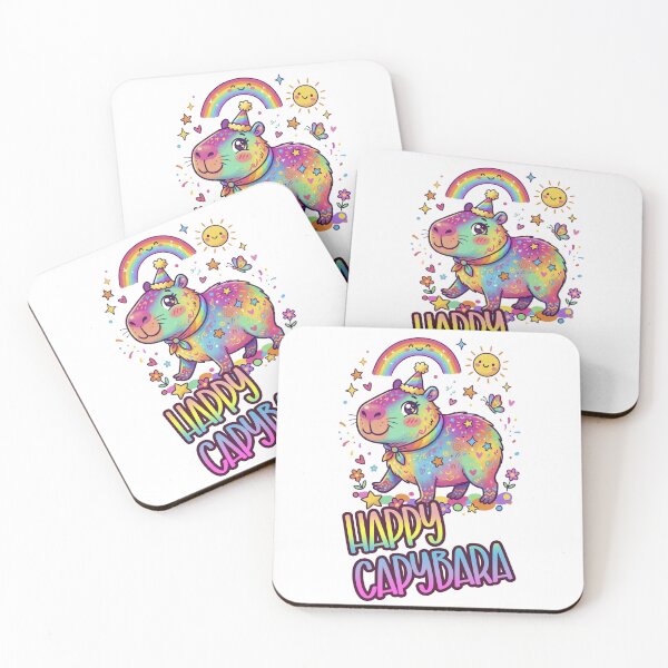 Item preview, Happy Capybara -cute kid core design- designed and sold by LOVEARTDESIGN.