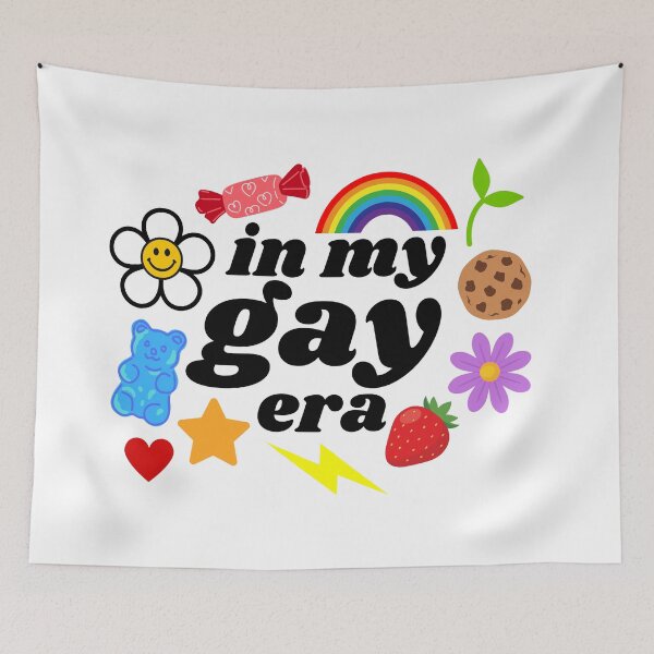 Item preview, In My Gay Era Colorful Retro Graphic Art designed and sold by Niji Hibana.