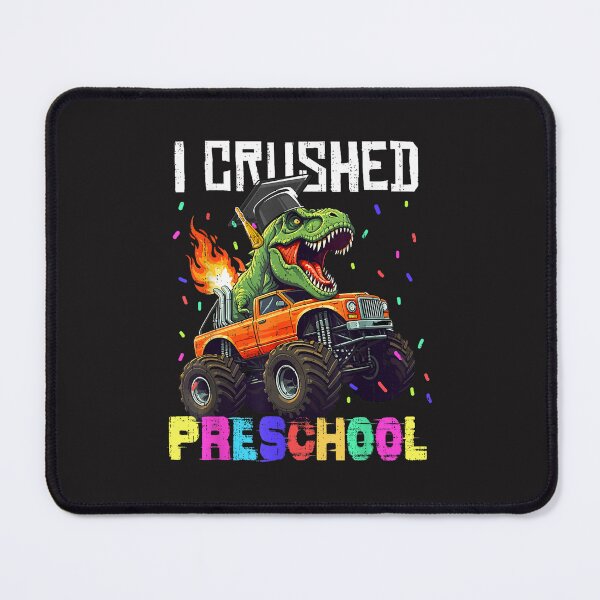 Item preview, I Crushed Preschool Graduation T Rex Monster Truck Boy Design designed and sold by kiralynstration.