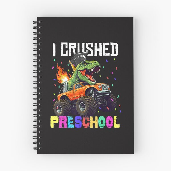 Item preview, I Crushed Preschool Graduation T Rex Monster Truck Boy Design designed and sold by kiralynstration.