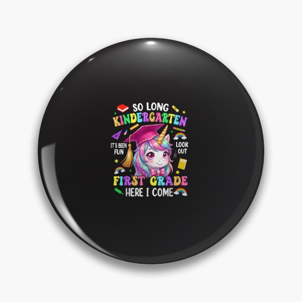 Item preview, So Long Kindergarten Hello First Grade Unicorn Graduation Design designed and sold by kiralynstration.