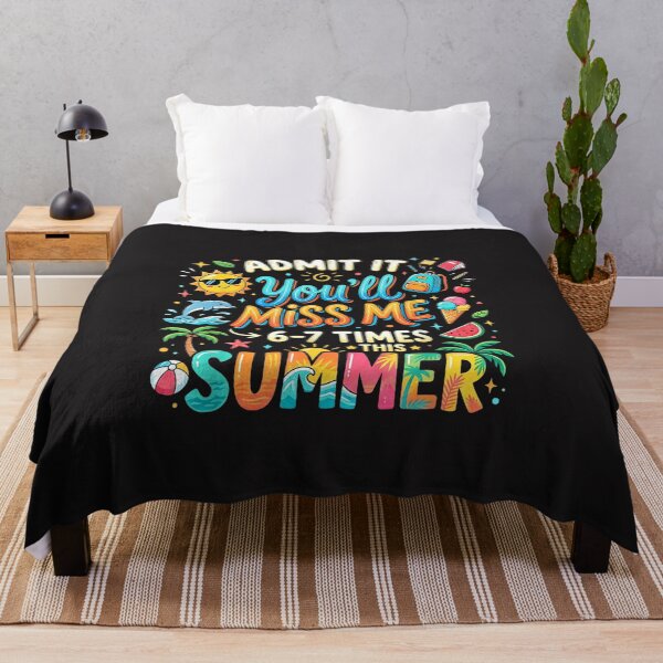 Item preview, Admit It You’ll Miss Me 6 Or 7 Times Funny Teacher Summer Design designed and sold by kiralynstration.