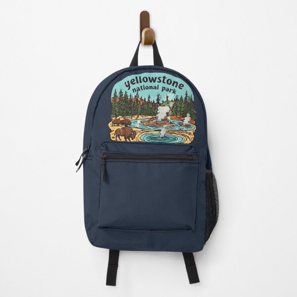 Item preview, Yellowstone National Park Gyers Landscape Cute Bison designed and sold by HowToCanadian.
