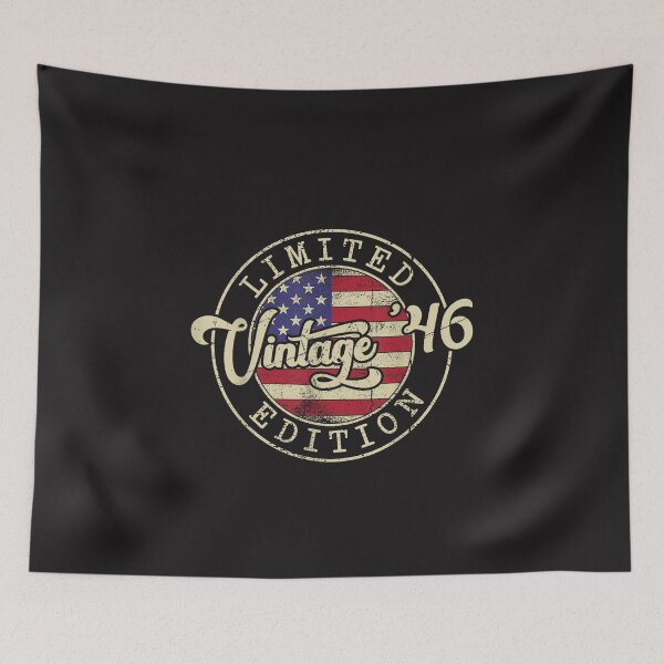 Item preview, Vintage 1946 American Flag 80th Birthday Patriotic Retro Design designed and sold by kiralynstration.