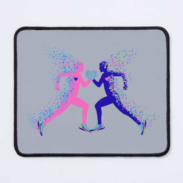 Item preview, Abstract Twin Flame Run T-Shirt designed and sold by Aimetoi.