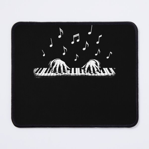 Item preview, Piano Hands Music Notes Minimal Retro Illustration designed and sold by PosiMCreations.