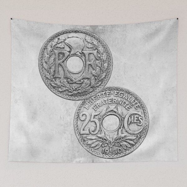 Item preview, 1930 French Republic 25 Centimes Coin Both Sides designed and sold by Ghoul Enterprises.