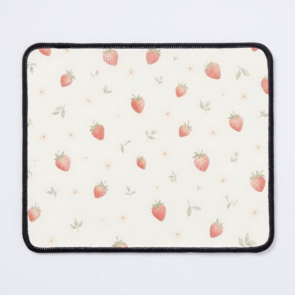 Item preview, Tiny Pastel Strawberry Pattern designed and sold by pola-pola.