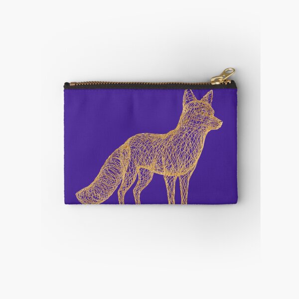 Item preview, Geometric Gold Wireframe Fox Minimalist Geometric Art designed and sold by canvahub.