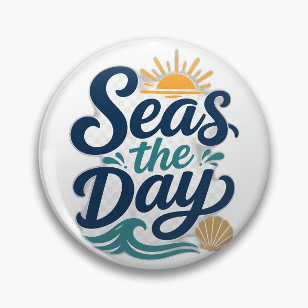 Item preview, Seas the Day Beach Quote designed and sold by SVARCreations.
