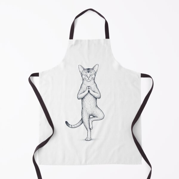 Item preview, Vintage Abyssinian Cat Yoga Tree Pose Kitten Lover designed and sold by TerryConnells.