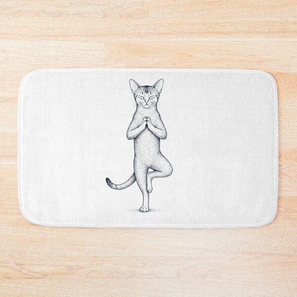 Item preview, Vintage Abyssinian Cat Yoga Tree Pose Kitten Lover designed and sold by TerryConnells.