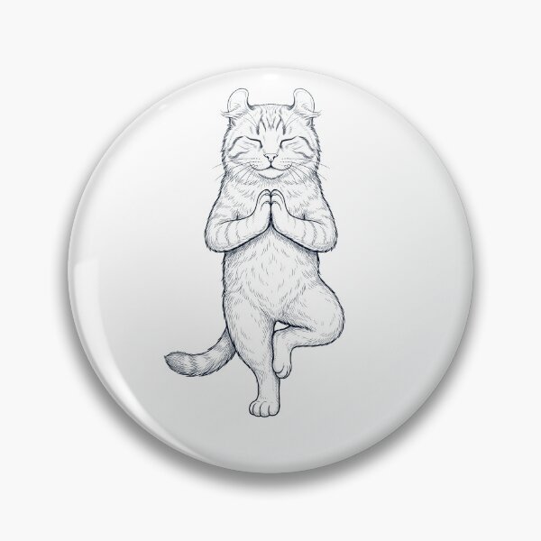 Item preview, Vintage American Curl Cat Yoga Tree Pose Kitten Lover designed and sold by TerryConnells.