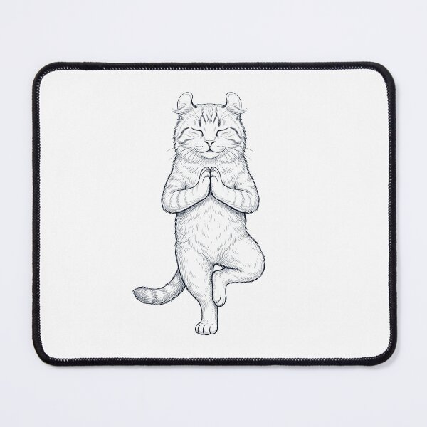 Item preview, Vintage American Curl Cat Yoga Tree Pose Kitten Lover designed and sold by TerryConnells.