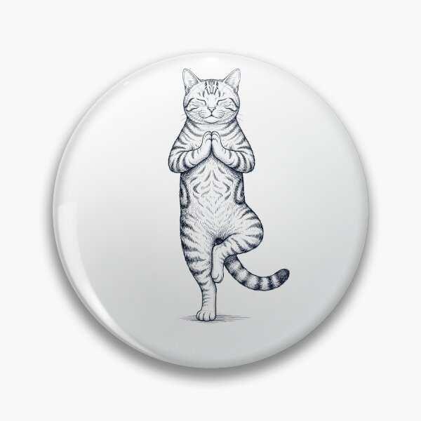 Item preview, Vintage American Shorthair Cat Yoga Tree Pose Kitten Lover designed and sold by TerryConnells.