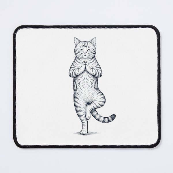 Item preview, Vintage American Shorthair Cat Yoga Tree Pose Kitten Lover designed and sold by TerryConnells.