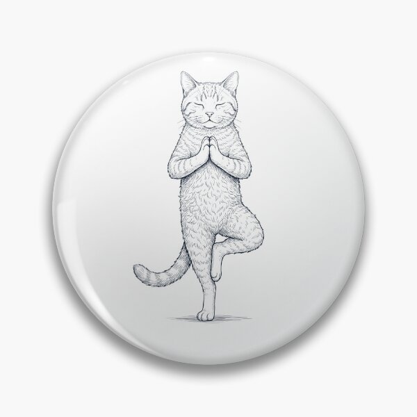Item preview, Vintage American Wirehair Cat Yoga Tree Pose Kitten Lover designed and sold by TerryConnells.