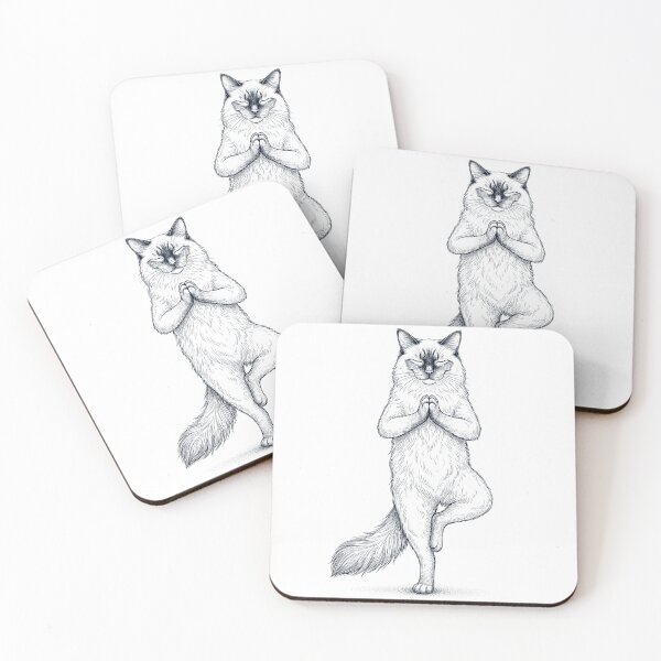 Item preview, Vintage Balinese Cat Yoga Tree Pose Kitten Lover designed and sold by TerryConnells.