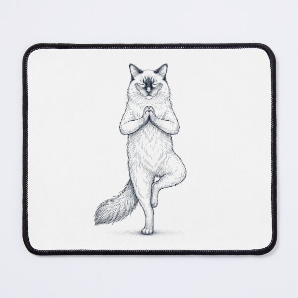 Item preview, Vintage Balinese Cat Yoga Tree Pose Kitten Lover designed and sold by TerryConnells.