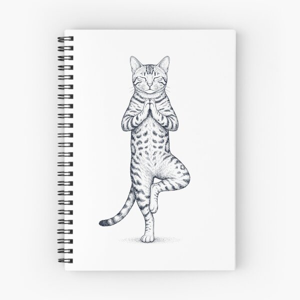 Item preview, Vintage Bengal Cat Yoga Tree Pose Kitten Lover designed and sold by TerryConnells.