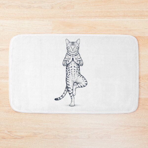 Item preview, Vintage Bengal Cat Yoga Tree Pose Kitten Lover designed and sold by TerryConnells.